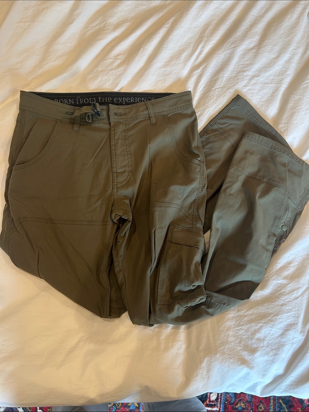 Prana Olive Cargo Pants - Men's Utility Style